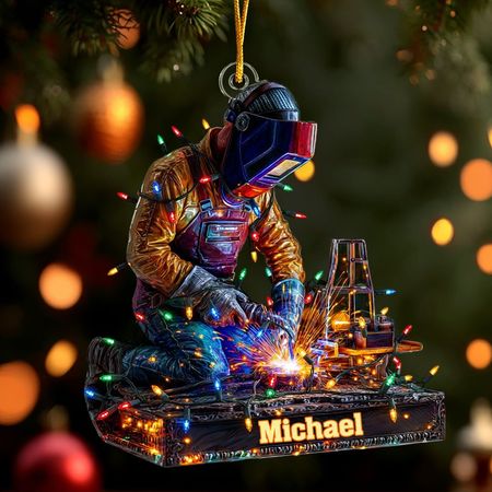 Proud Welder - Personalized Welder Ornament